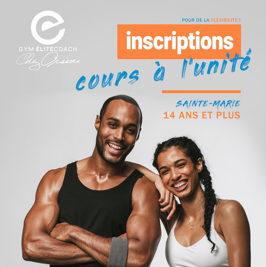 Inscription à l'unité (1 cours) À VENIR...